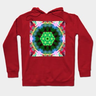 Colorful Symmetrical Kaleidoscopic Pattern Hoodie